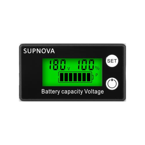 ZORBES® DC 8-100V LCD digital voltmeter, battery capacity indicator, power meter with anti blocking connection protection ZORBES® DC 8-100V LCD digital voltmeter, battery capacity indicator, power meter with anti blocking connection protection
